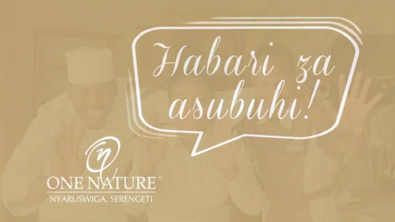 swahili for Good Morning